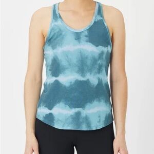 Nike Women's Summer Luxe Print Racerback Tank Top Green Size Small